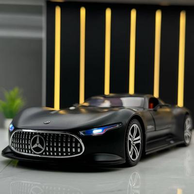 1:24 AMG Mercedes Benz GT Sound und Licht Zurückziehen Legierung Automodell Druckguss Spielzeug mit Sound und Licht Fahrzeug Dekoration Spielzeug Kinder Jungen Geschenk