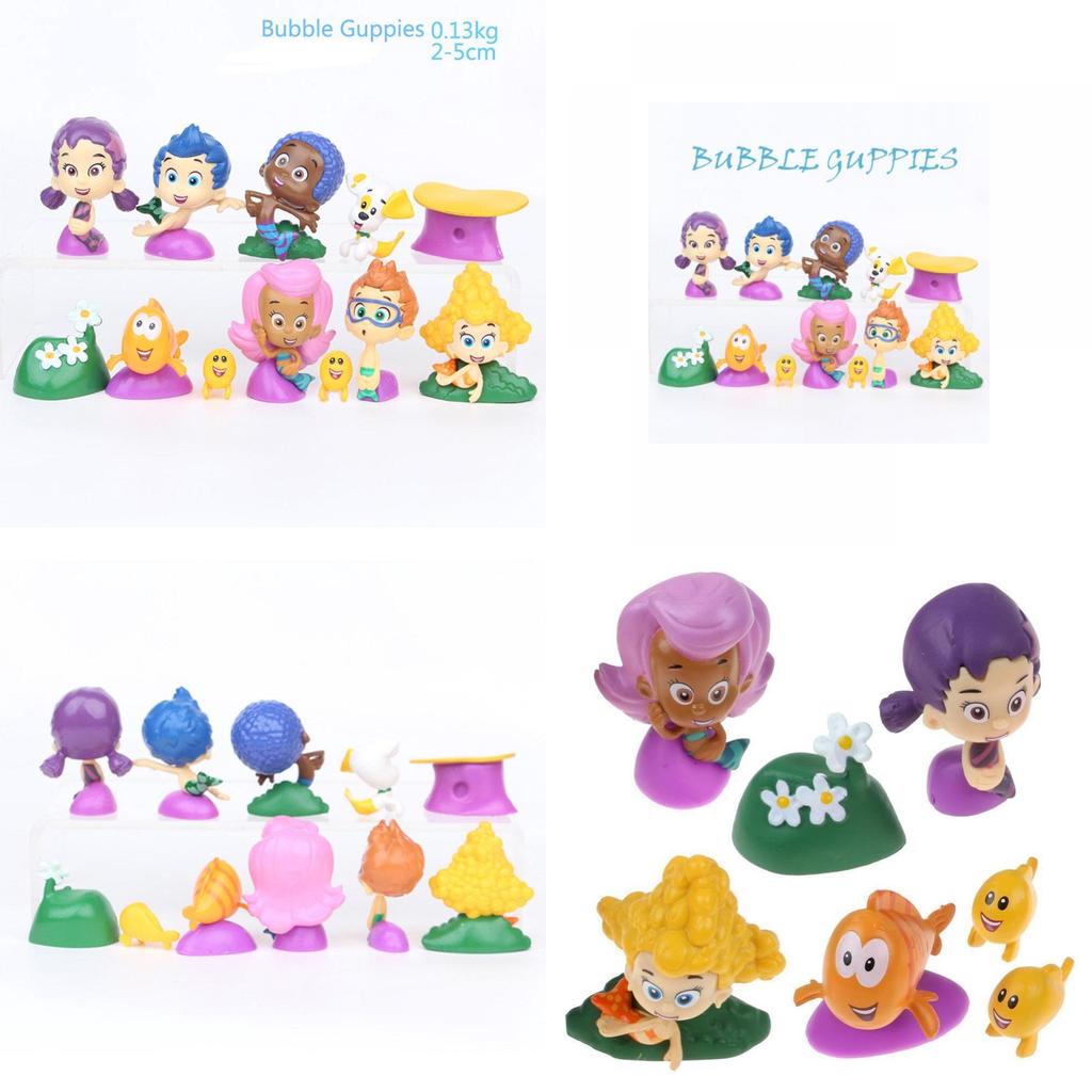 Guppies 12 Figure Set Pvc Toy With Premium Quality And Timeless Design**