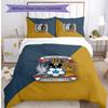 Set Lenzuola Stampato Coventry City Football 3 Pezzi, Comodo Set Copripiumino per Camera da Letto Amico della Pelle