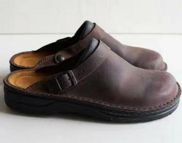 Men's Plus Size Peep Toe Buckle Strap Sandals - Wedge Heel (Size 48)
