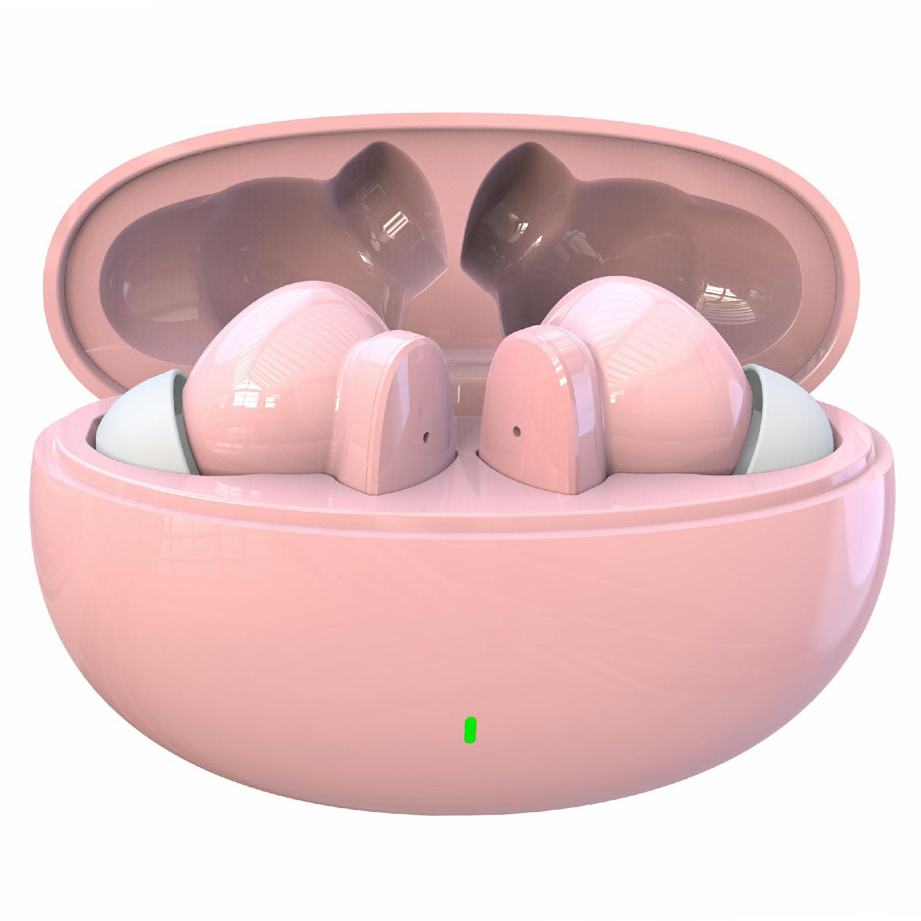 

S90 Wireless Bluetooth-Compatible In-Ear Earphones Low Latency Music Gaming Headset Pink