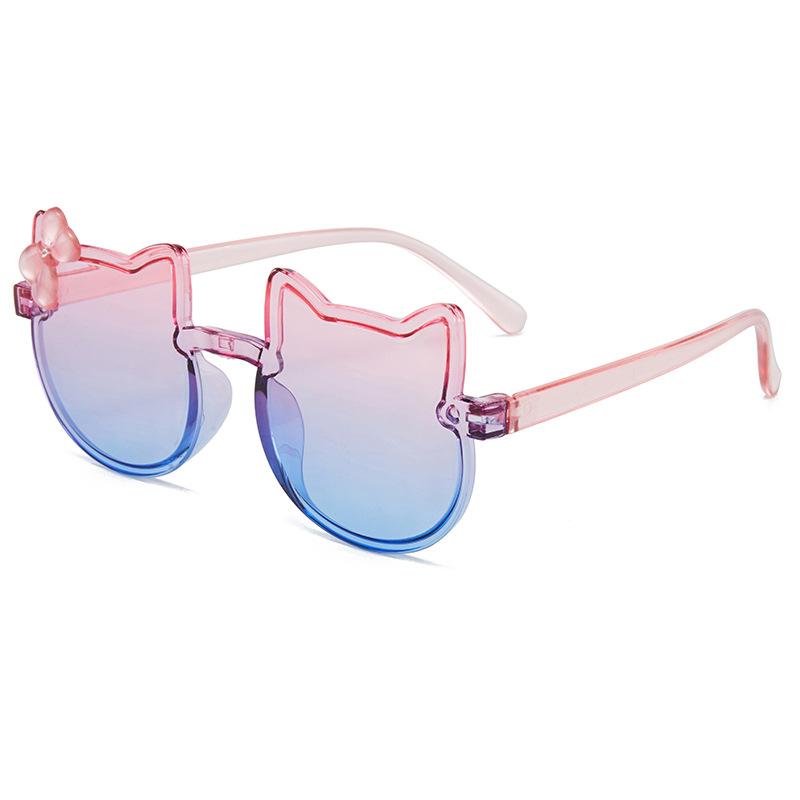 New Sunglasses Children's Sunglasses Little Girl Cartoon Cute Super Cute Baby Sunshade Colored Glasses