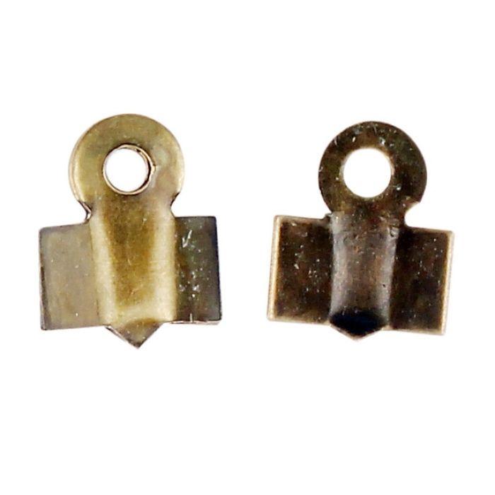 MégaCréa DIY - Embout à plier 8 mm laiton 50 pièces
