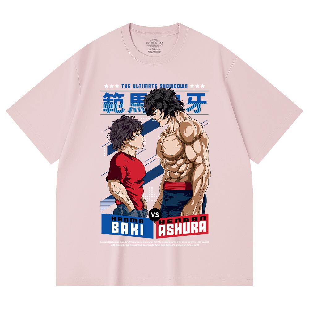 230 g/m² 100% bavlna Baki V2 Baki Ashura Potisk Unisex T-shirt z těžké bavlny