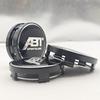 4pcs/set 60mm ABT SPORTSLINE Logo Car Emblem Wheel Hub Center Cap Badge Covers With Black Base For Car Universal Accessories