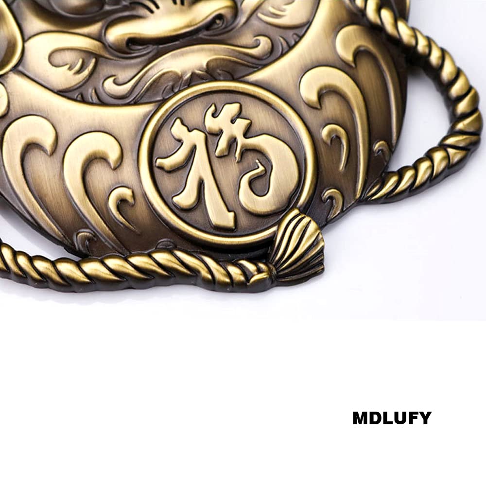 MDLUFY Car Emblem 3D Daruma Car Label Metal Car Sticker JDM Modified Vehicle Sign