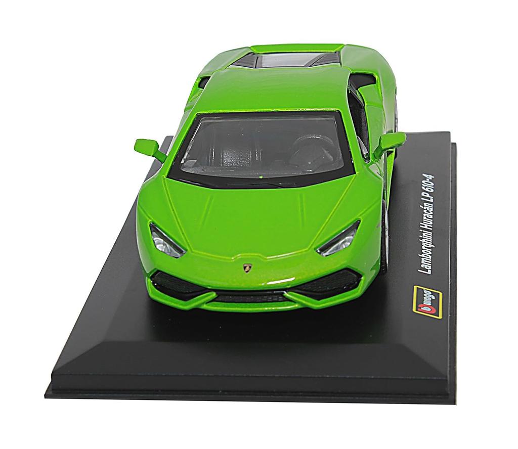 Bburago Lamborghini 1/32 Scale Diecast Model Car: LAMBORGHINI HURACAN LP610-4 2014 (Green) [Parallel Import]