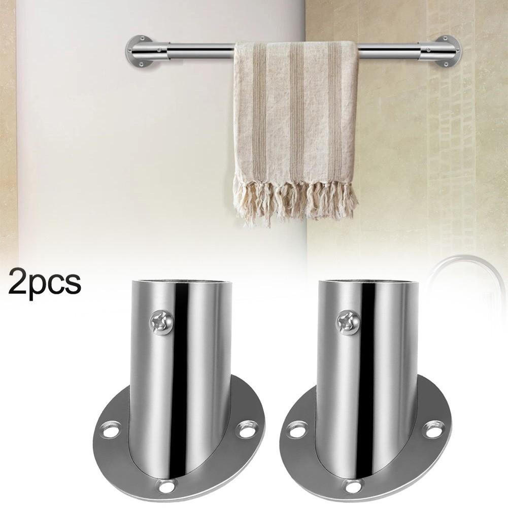 Adjustable Bracket Closet Pole Bracket Stainless Steel Support