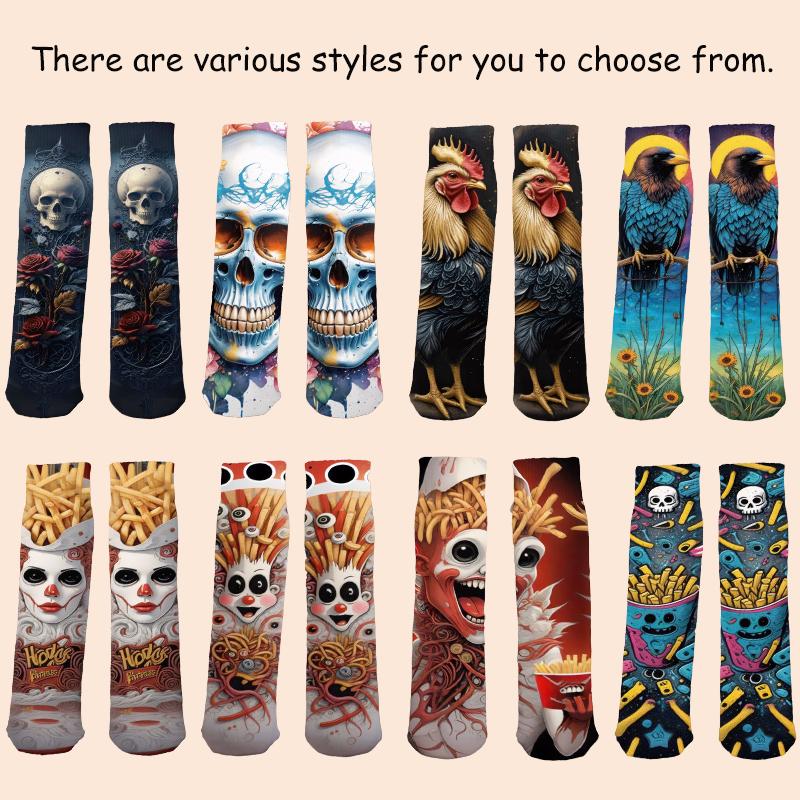 Funny Animal Socks Cat Dog Socks for Men Women Teens Christmas Gift Adult Women Men Teens Gag White Elephant Gifts