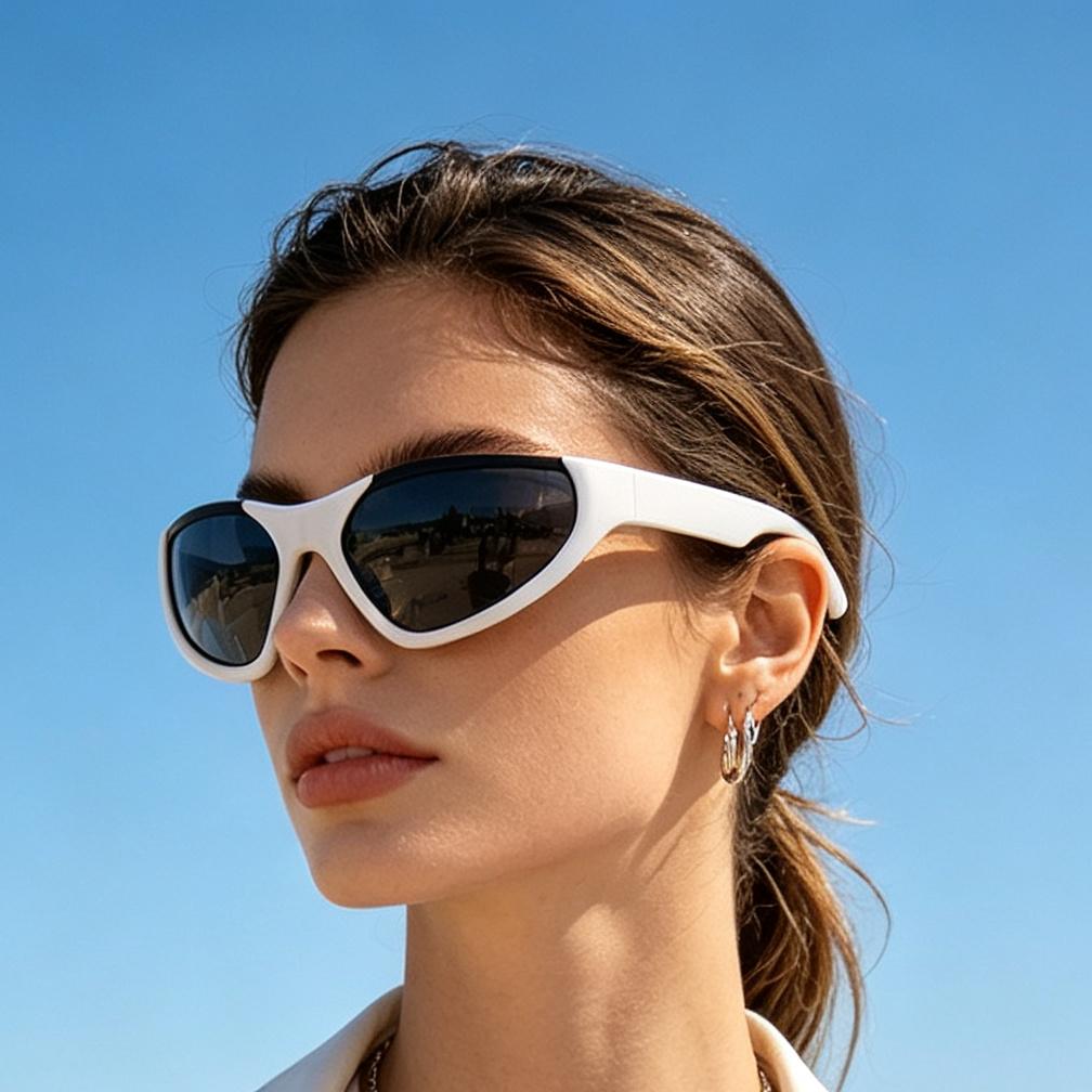 Xiaomi Men Women Y2K Futuristic Wrap‑Around Sunglasses UV400 Sport Fashion Shades for Street Outdoor Party Photos 20915