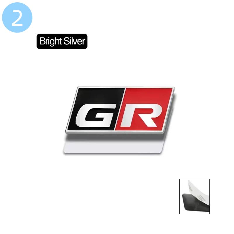 GR Sport 3D Metal Car Steering Wheel Interior Badge Emblem Decals For C-HR C-orolla R-AV4 Prius C-amry