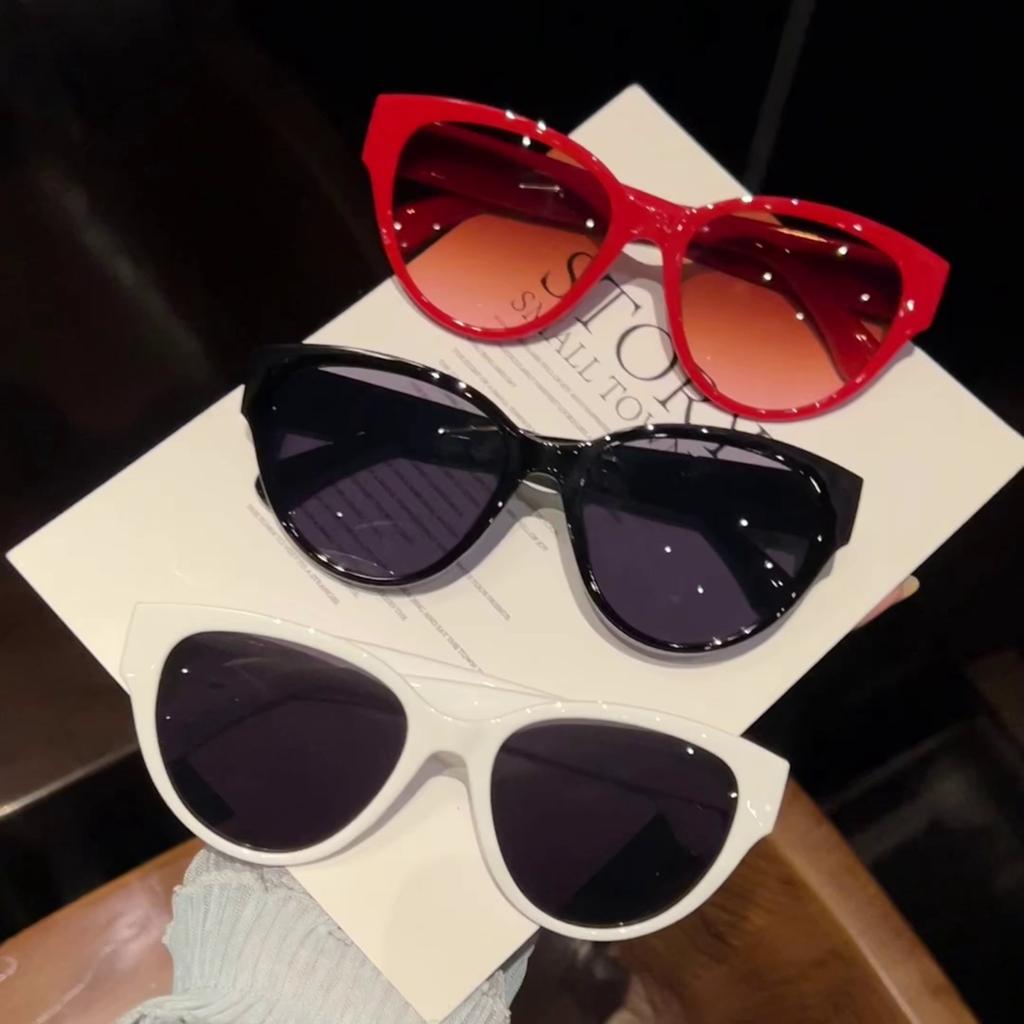 Luxurious Cat Eye Sunglasses Women Round Vintage Brand Designer Heart Style Sun Glasses Men Shades Female Eyewear