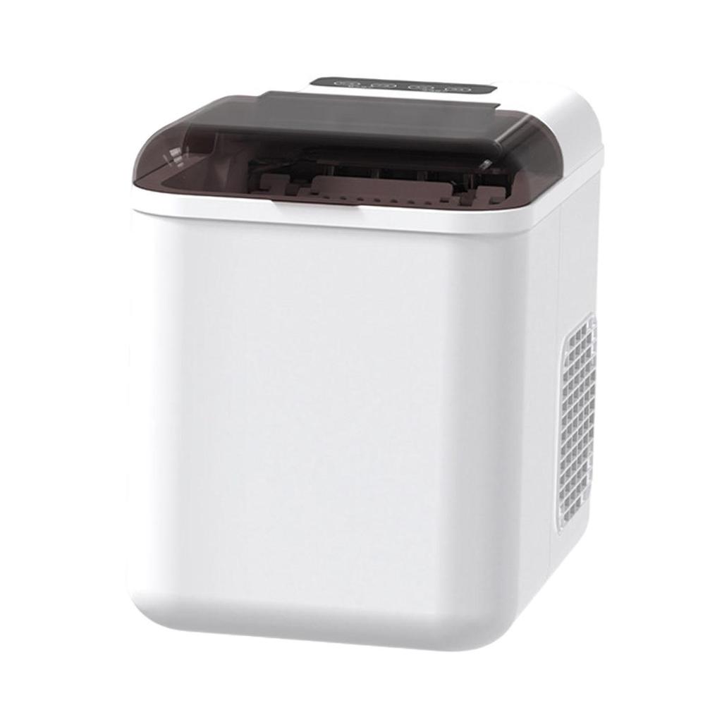 Ice Maker Machine Mini Automatic Making for Office Party Kitchen White
