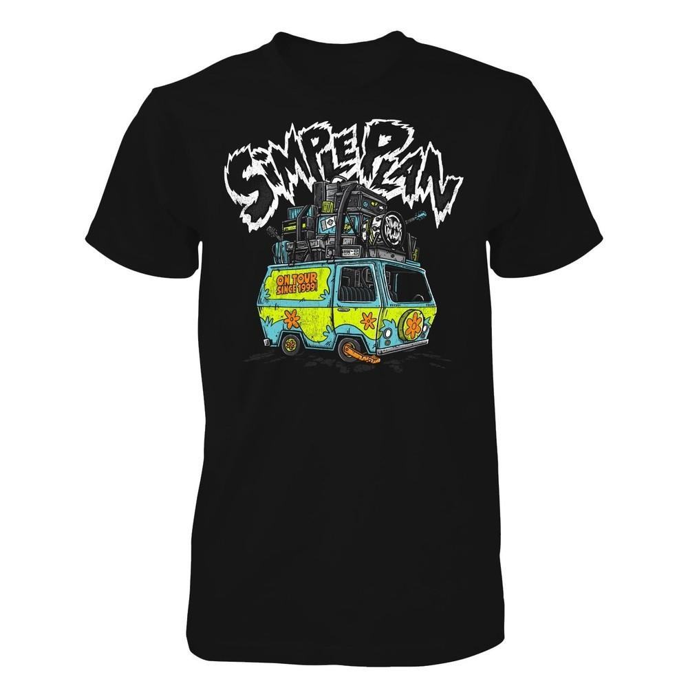 Retro Simple Plan Tour2025 Unisex Black S-235XL Shirt 20D1995 Unisex T-Shirt XXL