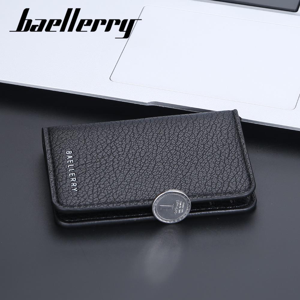 Men's Lychee Pattern Multi-card Holder Wallet