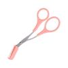 Stainless Steel Eyebrow Trimmer & Comb Scissors - Titanium Makeup Tool