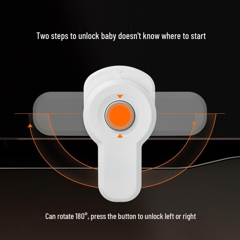 Child Safety Lock for Microwave/Oven Doors — No-Drill Protective Buckle