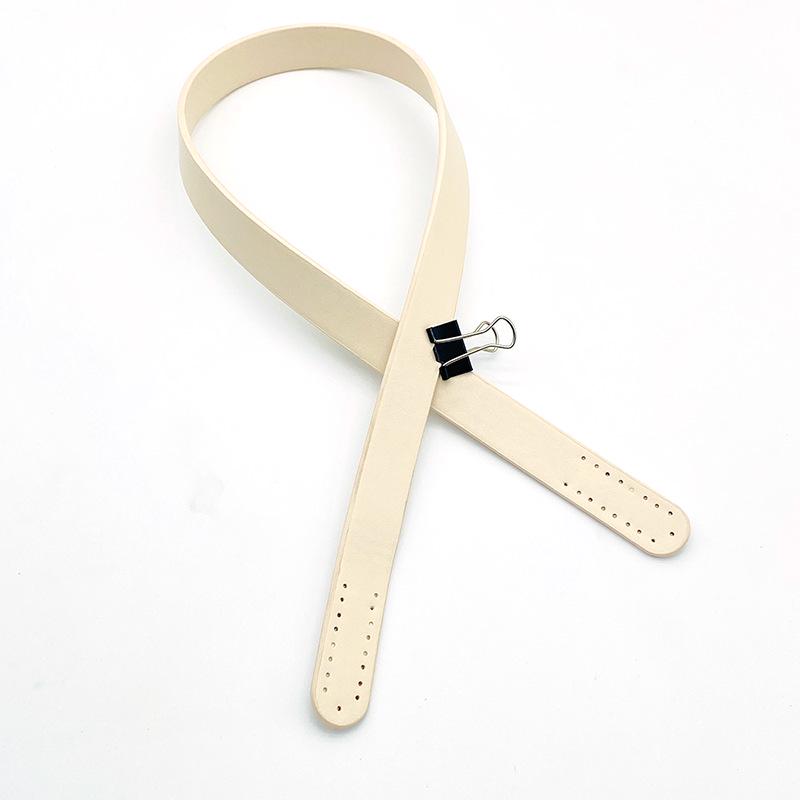 PU Leather Double-Sided Hand-Woven Bag Strap - Handmade Handle and Shoulder Strap with Multiple Holes