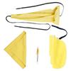 4Pcs Sax Mouthpiece Brush Kit Lightweight Portable Reliable Wiping Cloth Saxophone Cleaning Set for Sax Yellow