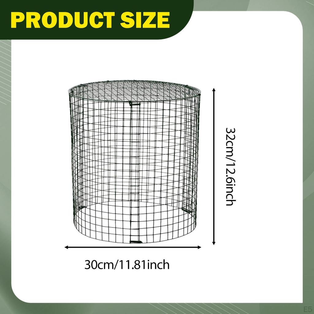 Garden Cage Animal Barrier Wire Cloche Ground Stakes Windproof Fencing for Small Plants Flowers