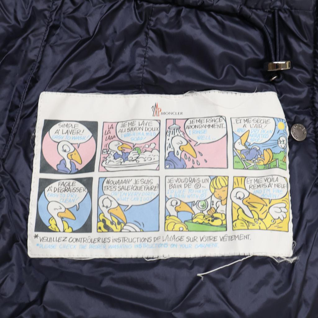 MONCLER [Domestic regular] HERMINE down with hood coat 00 NavyUsed