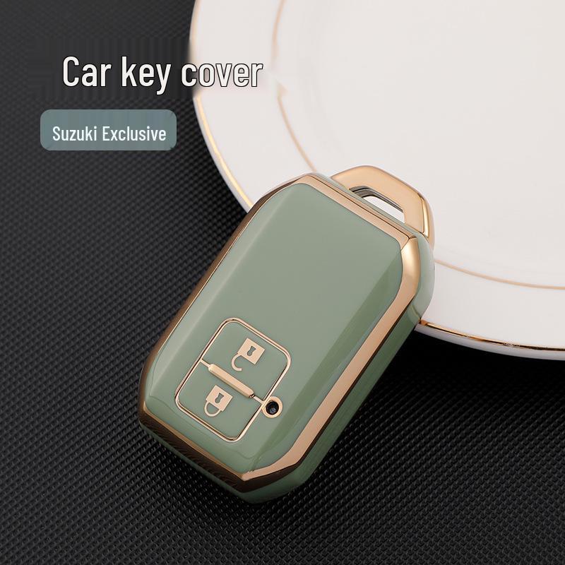 Goldrand Autoschlüsselgehäuse für 2-Knopf Suzuki Jimny/Swift