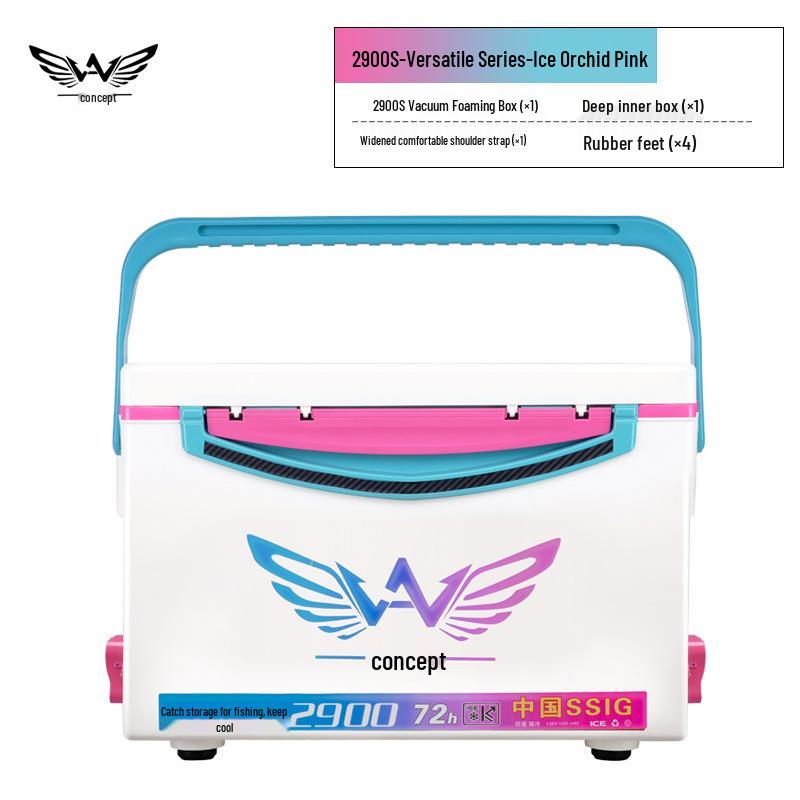 Compact Ultra-Durable Polyurethane Foam Fishing Tackle Box with Insulation, 29L Capacity.