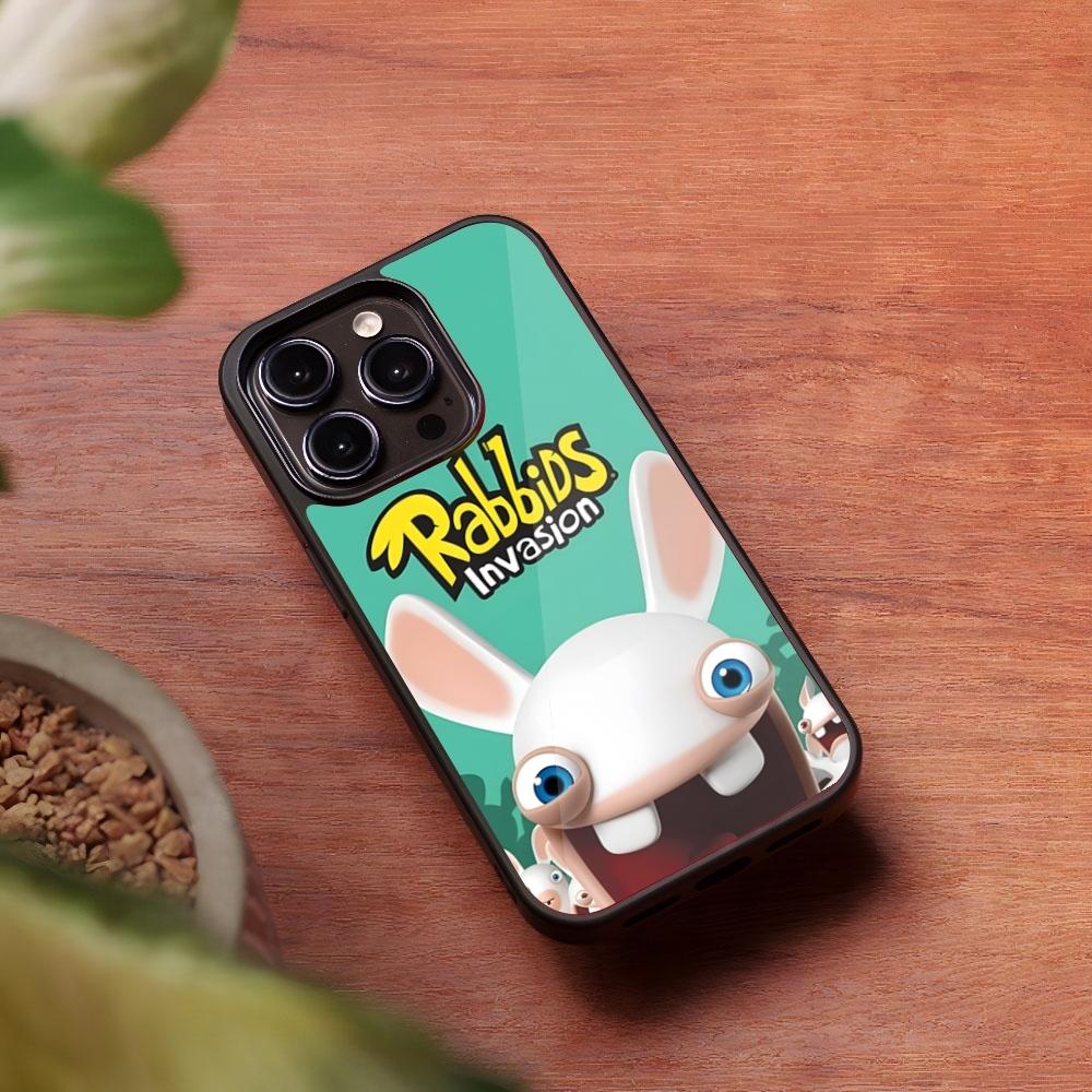 

Raving Rabbids Phone Case for Iphone 16 15 14 13 Pro Max 12 11 Mini 7 8 Plus Se Xr X Xs Fundas Shell PC+TPU Cover iphone 13mini