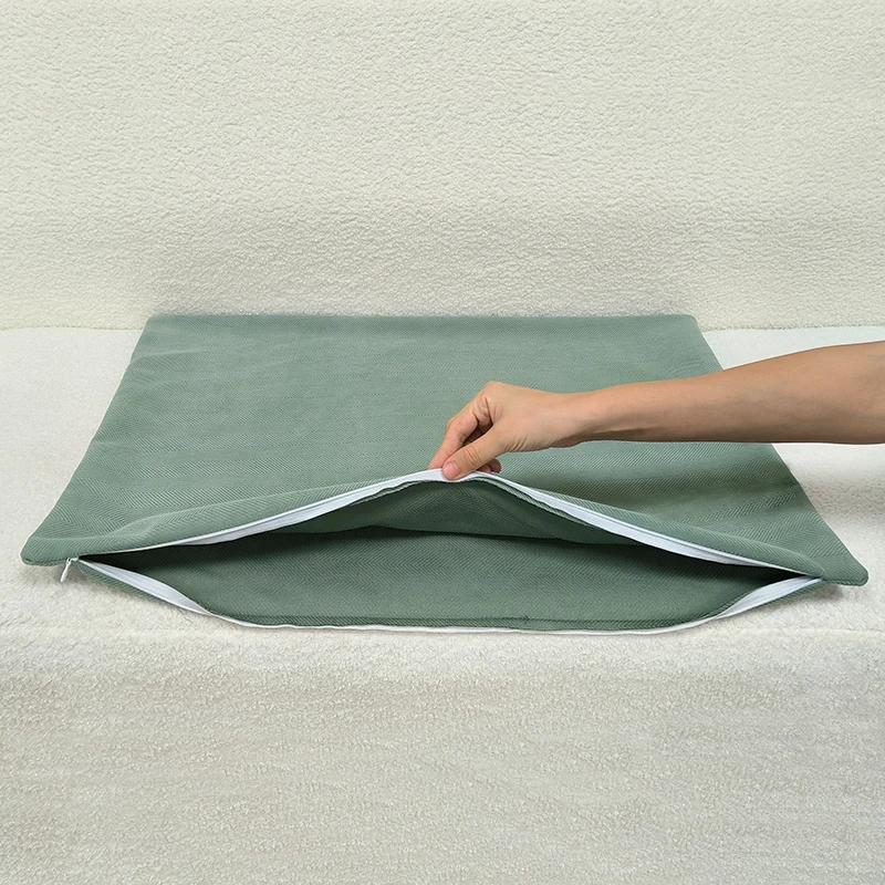 40/45/50/60/70cm Chenille Big Cushion Cover Bamboo Textured Solid Color Throw Pillow Case for Bedroom Sofa Home Decorative