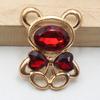 10pcs25 * 30MM Fashionable And Cute Alloy Teddy Bear DIY Accessories Hair Accessories Cartoon Phone Case Hole Shoe Accessories