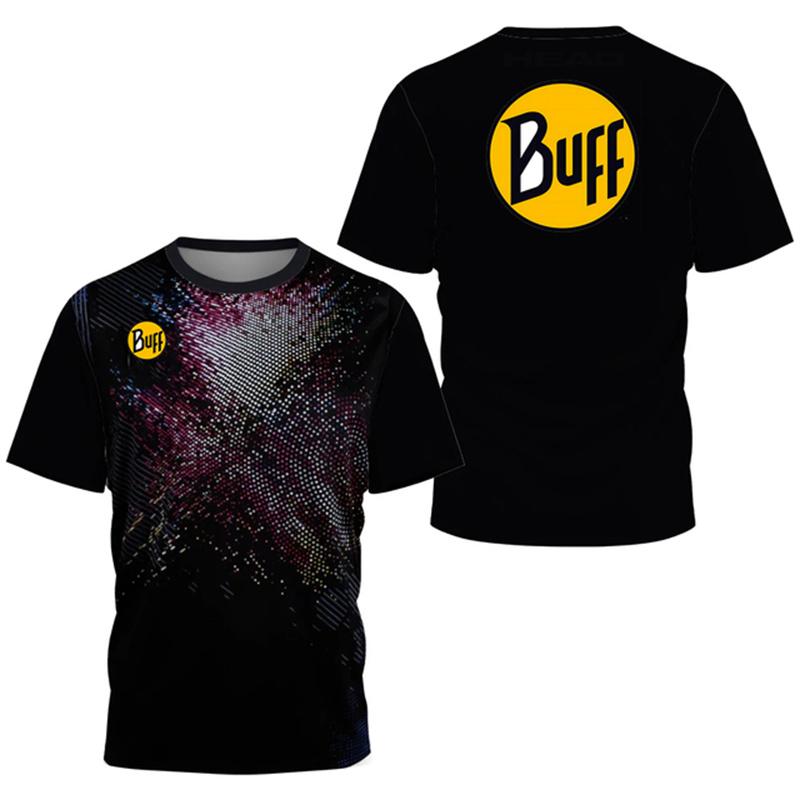Summer Round Neck 3D BUFF Print Top Fashionable Casual Sport Short Sleeved Men's T-shirts