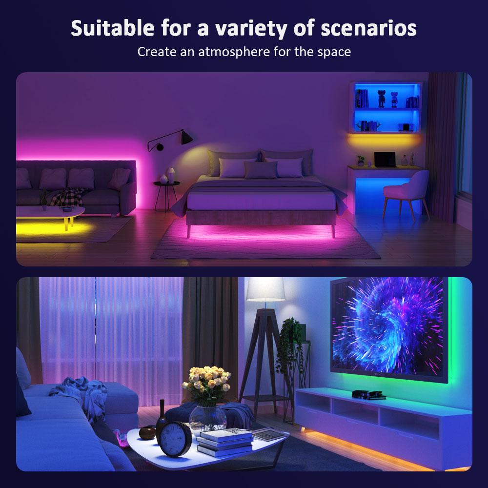 LED Strip Lights RGB 3535 ,5V 1M-30M,16 million colors, RGB , Led Strip Lighting Music Sync, Color Changing for Party Home