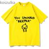 Hip Hop Binding Of Isaac Print Tshirt Unisex Unisex Oversized You Unlocked Keeper T Shirt Cotton Tee Hip Hop Tshirt Tops Streetwear