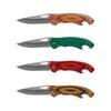 High Hardness Mini Folding Survival Outdoor Folding Knife Wood Grain Handle Keychain Multifunctional EDC Portable and Safe