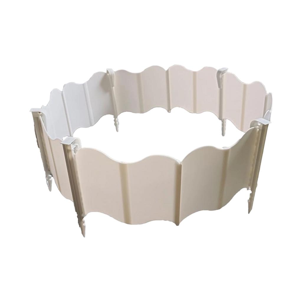 20pcs Garden Edging Fence Panels with Ground Stakes Outdoor Lawn Border Flexible Plastic Landscape Edging for Flower Beds and Yard Separation
