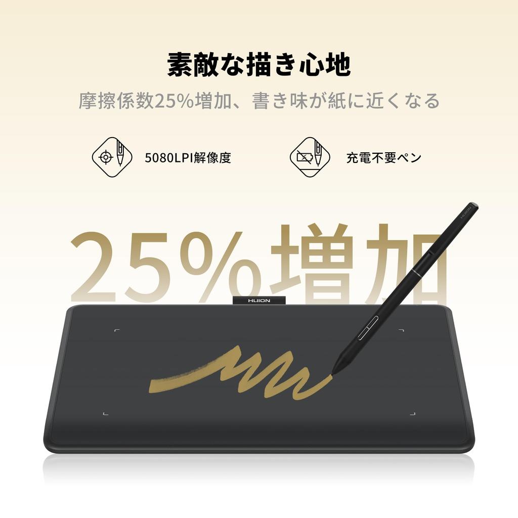 HUION Inspiroy Frego S Wireless Pen Tablet, Bluetooth 5.0, No Charging Required, 8192 Levels of Pressure Sensitivity, Left-Handed Design, Drawing Tabl