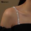 Adjustable Rhinestone Thin Bra Strap Butterfly Heart Crown Pendant Replacement Shoulder Strap Women Wedding Party Dress Accessory