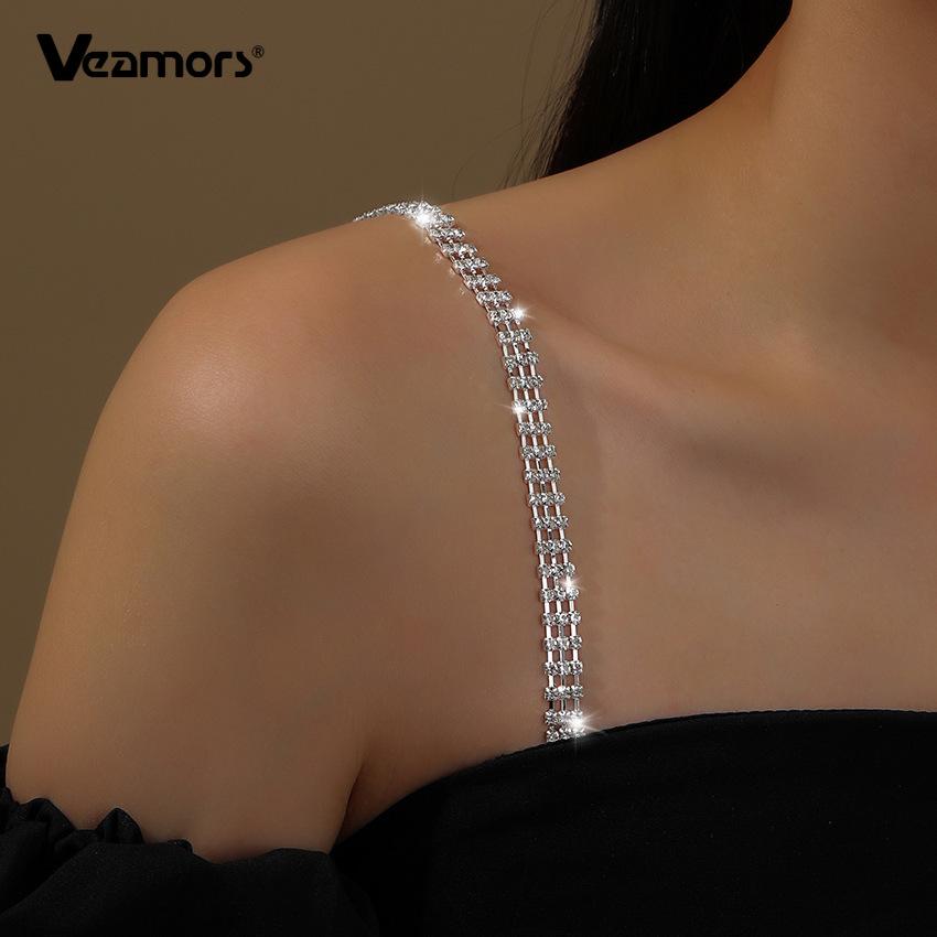 Adjustable Rhinestone Thin Bra Strap Butterfly Heart Crown Pendant Replacement Shoulder Strap Women Wedding Party Dress Accessory