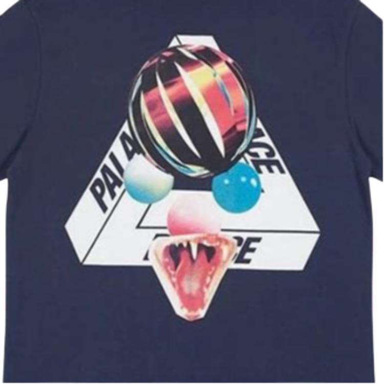 Palace Sans Ferg T-Shirt Cobra Cat Tooth Logo Short Sleeve Unisex T-Shirts Navy P14TS097