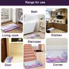 Peace & Love Hippie Festival Peace Sign Flower Non-Slip Bathroom Rug, Polyester Bedroom Mat, Welcome Doormat Floor Decor