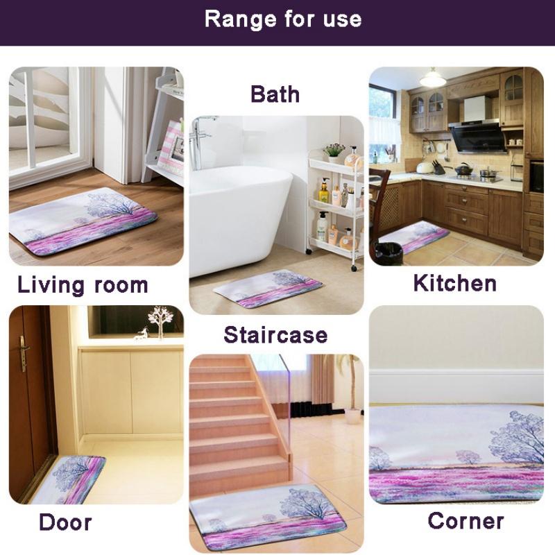 Peace & Love Hippie Festival Peace Sign Flower Non-Slip Bathroom Rug, Polyester Bedroom Mat, Welcome Doormat Floor Decor