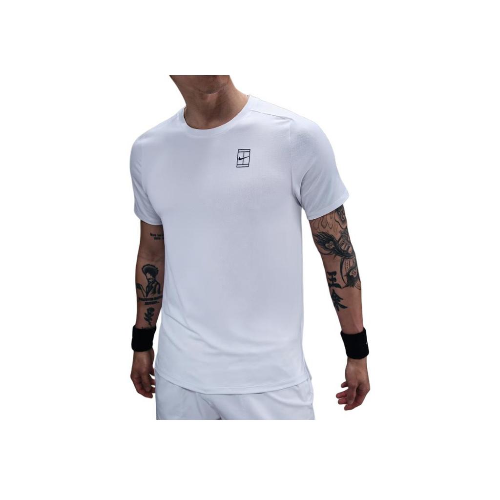 Nike Short Sleeve Logo Round Neck T-Shirt Men Tops White FZ6911-100