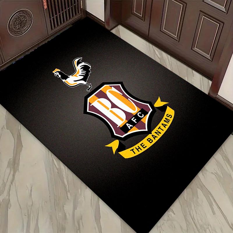 Bradford City AFC Carpet Rug for Living Room Bedroom Home Sofa Decoration,Kids play Non-slip Floor Mat
