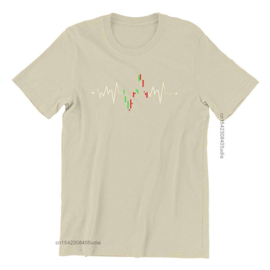 Stock Ekg Investor Trader Heartbeat Stock Market Unisex Jersey T-Shirt Printing Rife Mens Top T-Shirts Custom