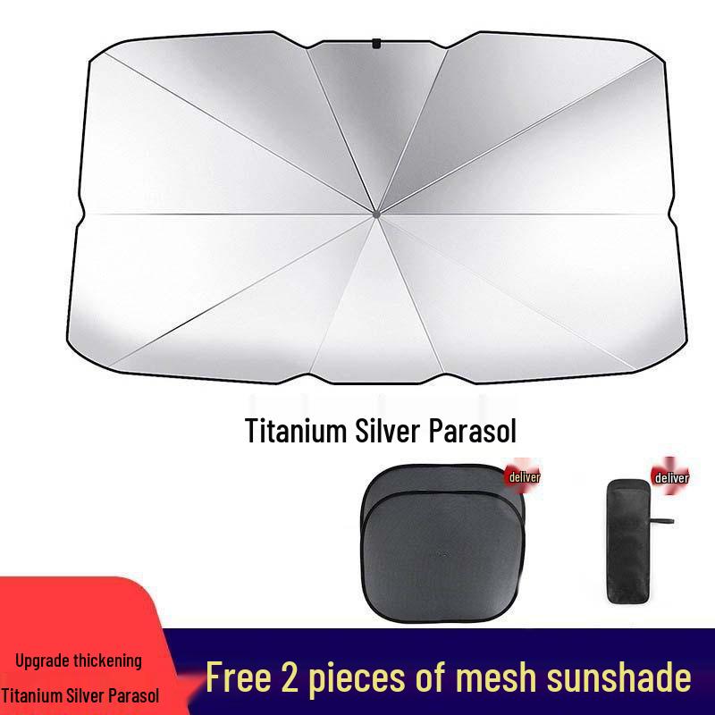Car Umbrella Sunshade: Heat-Insulating Windshield Shield & Curtain