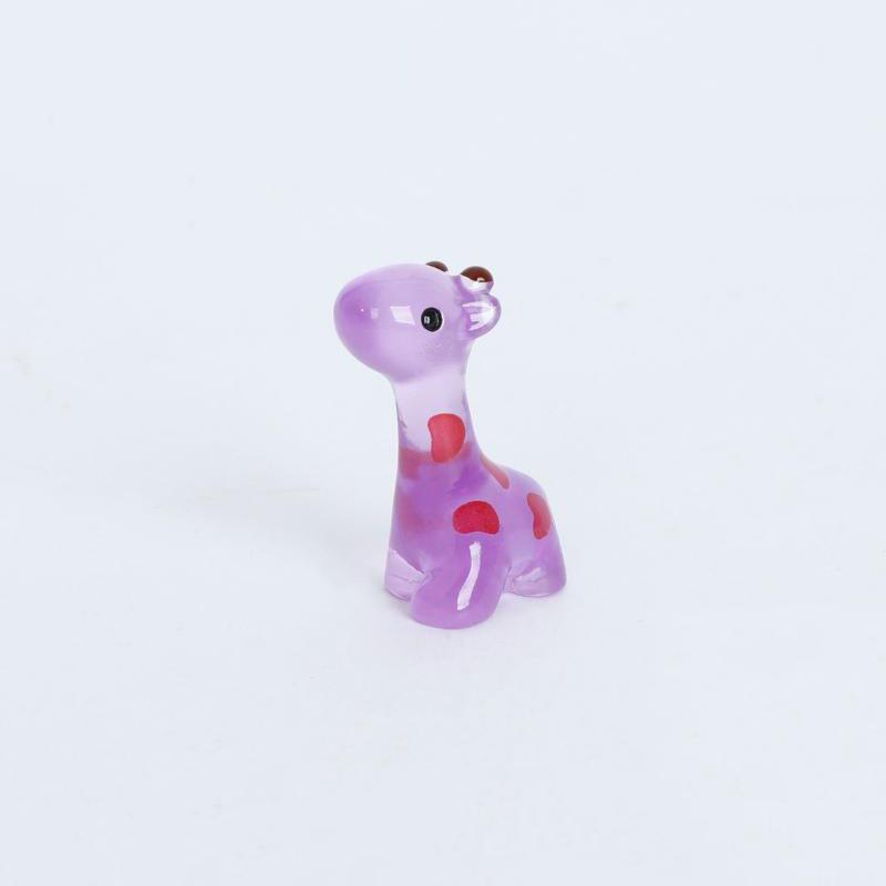 10Pcs Mini Luminous Giraffe Miniatures, Cute Animal Figures For Micro Landscaping Diy Home Decor Models Craft Fairy Ornaments