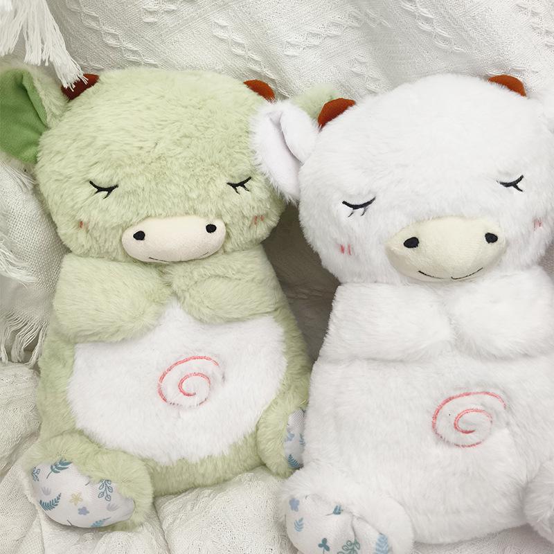 Cross-Border Soothing Breathing Series Niu Niu Animal Plush Toy with Music