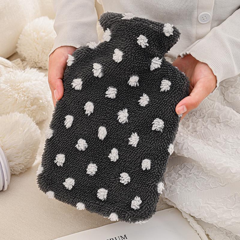 Winter Cartoon Hot Water Bottle - Thickened Plastic Warm Bag for Girls; Abdomen & Hand Warmer