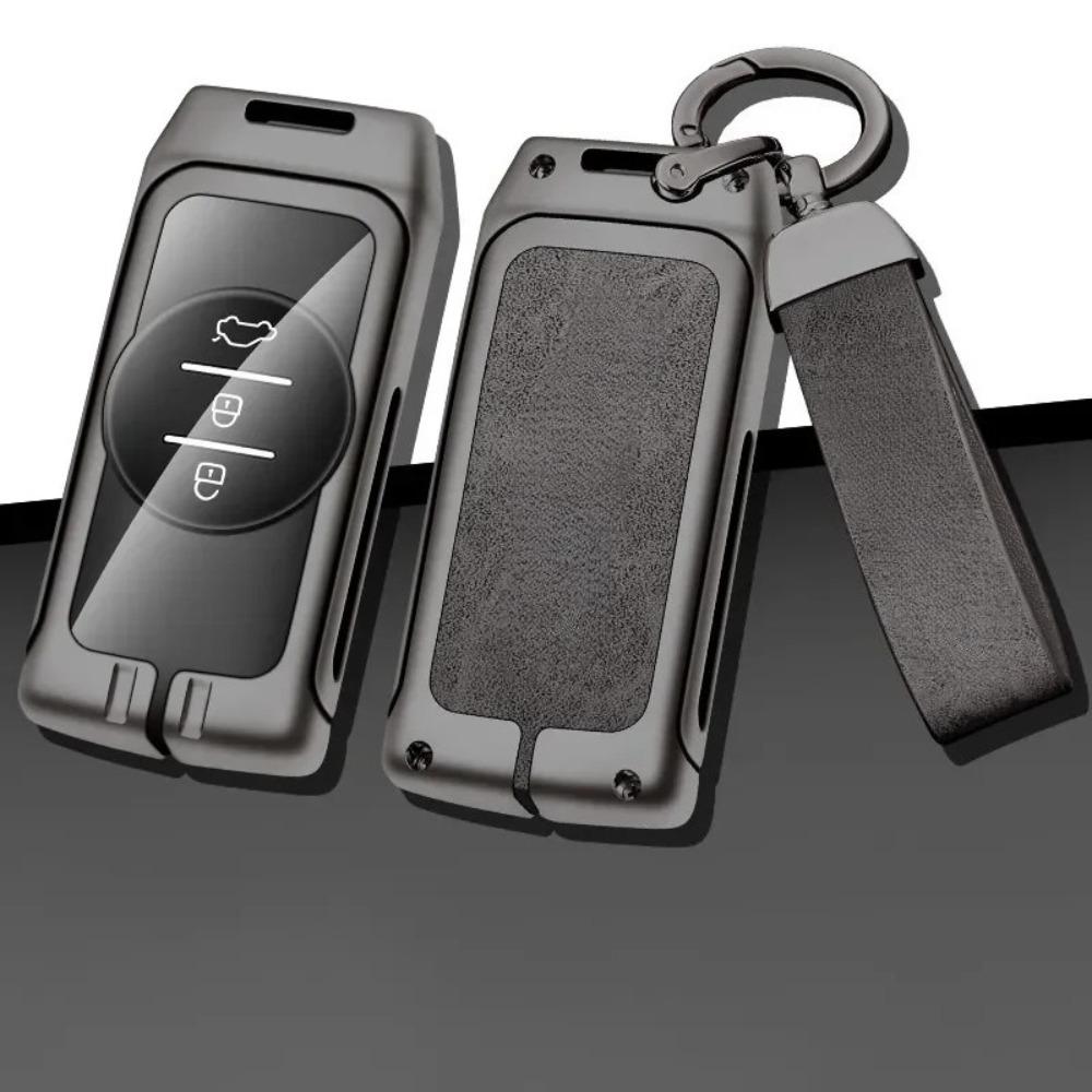 Zinc Alloy Car Remote Key Case Cover for Chery Tiggo7 5Xplus 3X Protection Shell Keychain Bag Keyless Interior Accessories