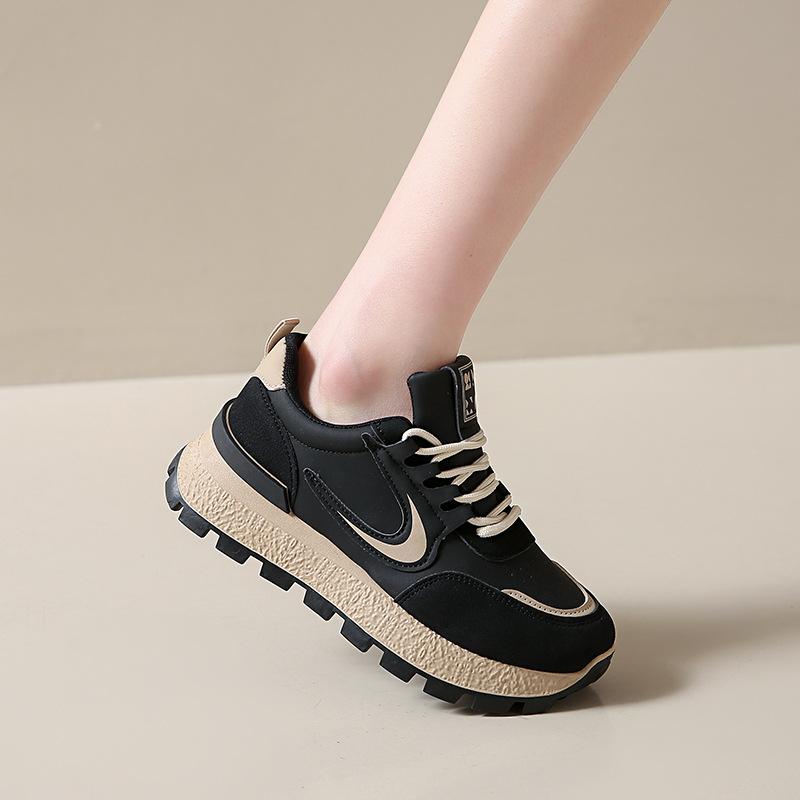 Schuhe Damen 2025 Frühling Neue Studentin Laufen Sport Vielseitig Höhenvergrößernde Dad Shoes